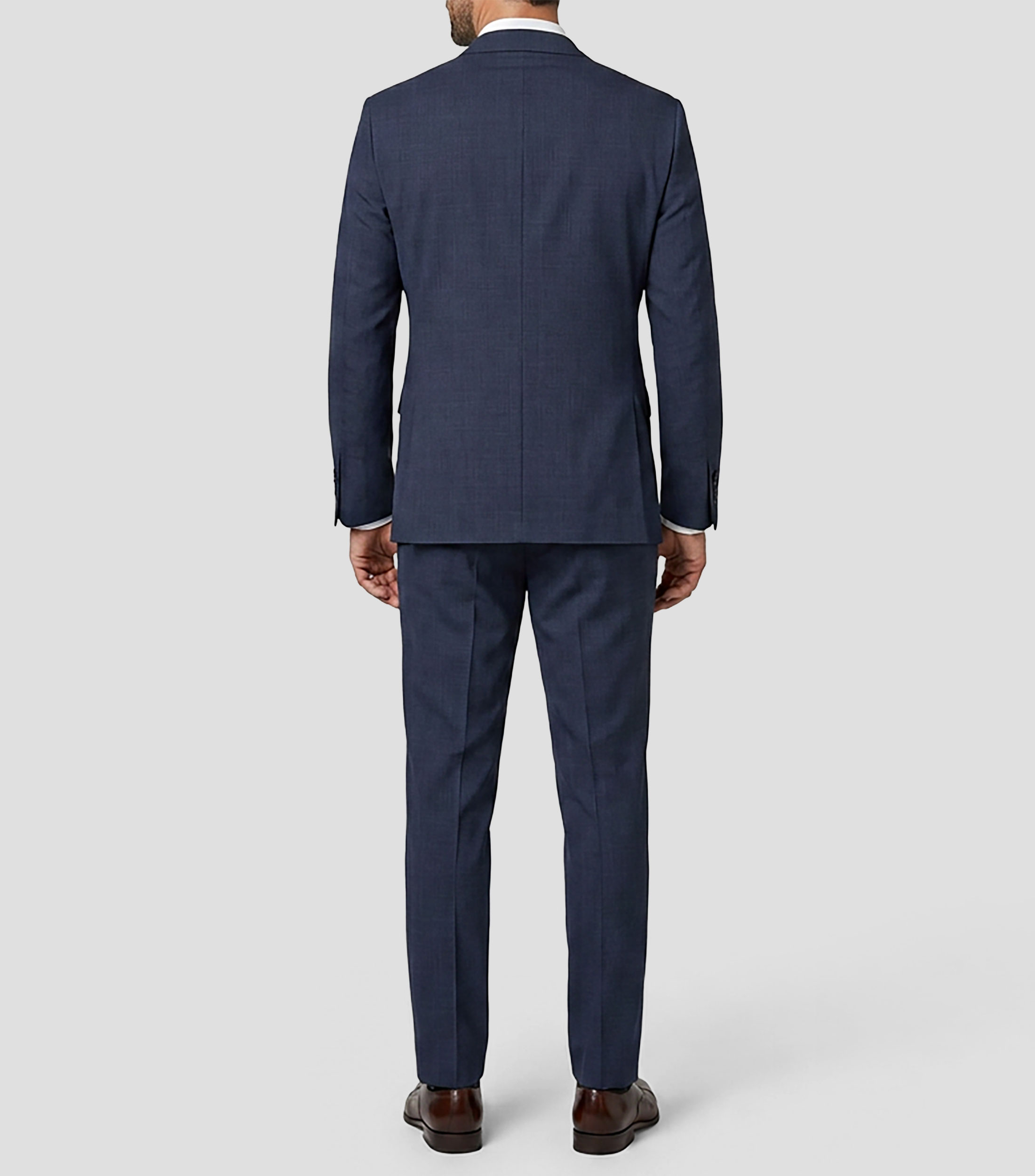 Traje de corte slim con microdiseño Hombre